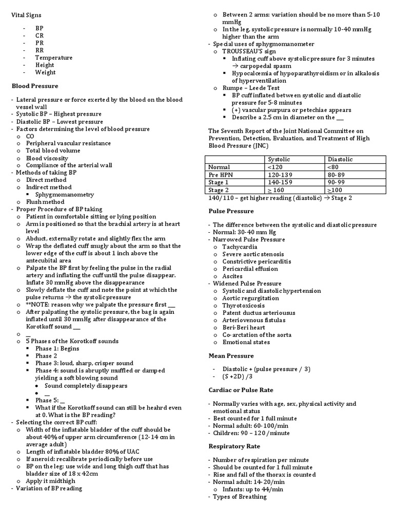 Vital Signs | PDF