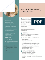 CV Nicoletti Mino, Carolina