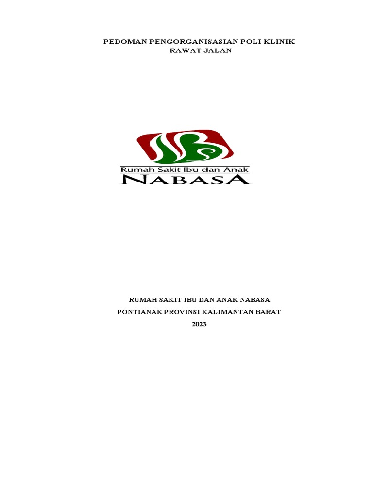 Pedoman Pengorganisasian Instalasi Rawat Jalan Pdf