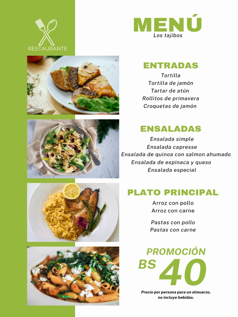 Menu Gratis Comida Saludable | PDF