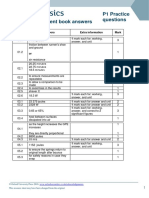 AQA Physics GCSE Combined P1 Practice Answers