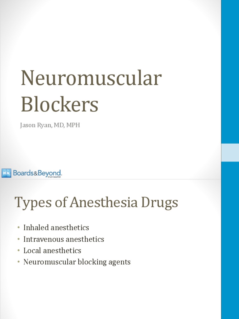 03 Neuromuscular Blockers PDF Acetylcholine Neuromuscular Junction