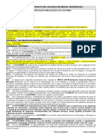 Minuta de Contrato de Locação de Imóvel Residencial