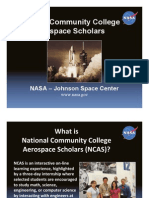National Community College Aerospace Scholars: NASA - Johnson Space Center