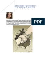 Bang, C. Abordajes Comunitarios y Promoción de Salud Mental en Tiempos de Pandemia