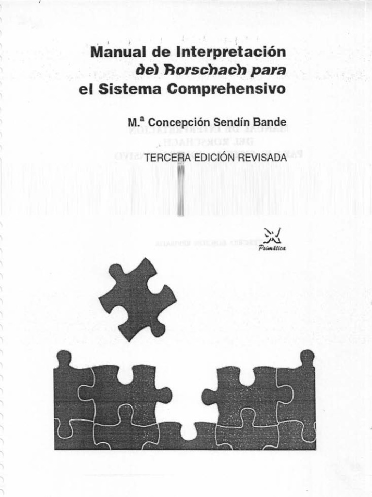 SENDIN Interpretación Del Rorschach PrimeraParte | PDF