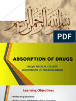 Absorption of Drugs