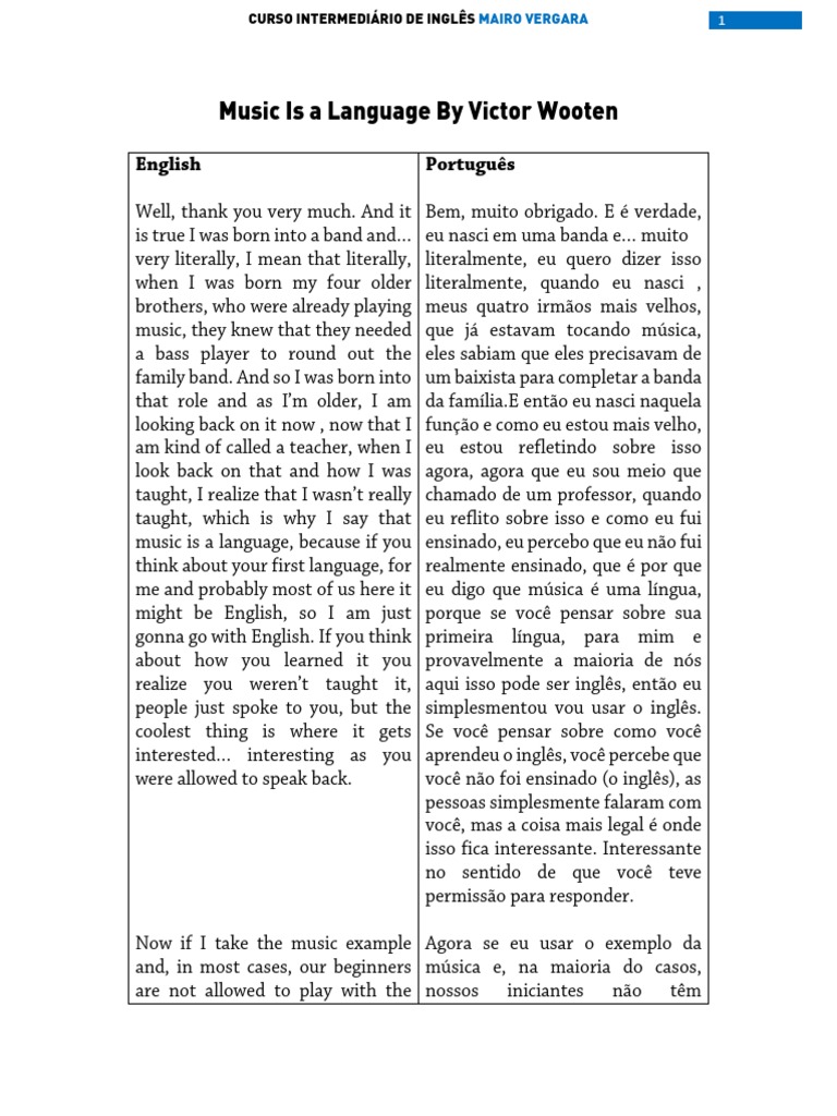 Music is a language by victor wooten side by side pdf baixo