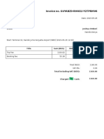 Ride Invoice From Bolt Upxz