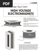 Make Your Own High Voltage Electromagnets