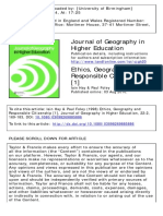 Hay, I., & Foley, P. (1998) - Ethics, Geography and Responsible Citizenship