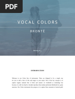 Vocal Colors Bronte Manual