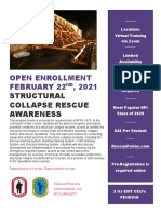 Structural Collapse Rescue Open Enrollment - Zoom February 2021