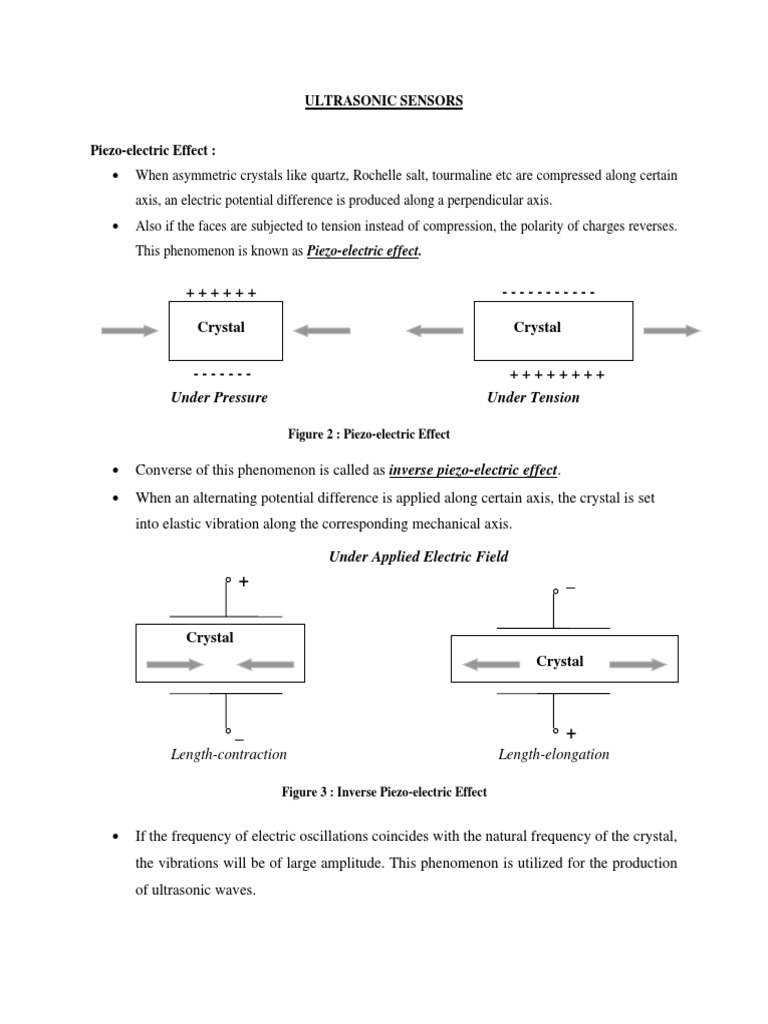 Ultrasonic Sensor Notes PDF