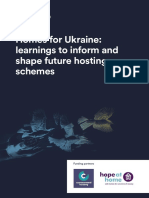 Homes For Ukraine Learnings To Inform and Shape Future Hosting Report