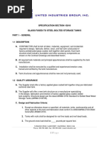 UIG Specifications For AWWA D103 Glass Fused To Steel Storage Tanks 08.05.14