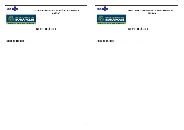 RECEITUÁRIO COMUM | PDF