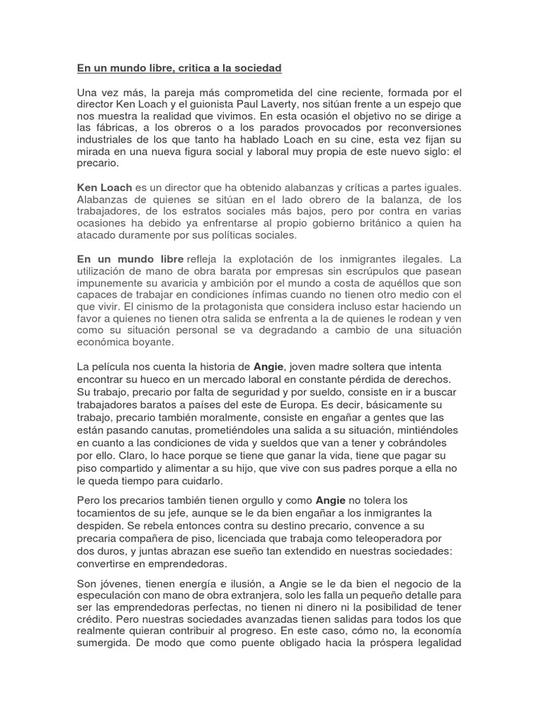 En Un Mundo Libre PDF