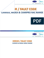 Error Code - Carrier, Midea & Camipro Rac Range-010714
