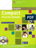 Compact First For Schools Studentx27s Book Without Answers