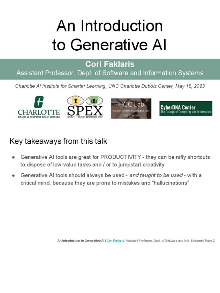 Generative AI Overview & Insights | PDF | Artificial Intelligence ...