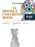 Animal Doodles De-Stress Coloring Book