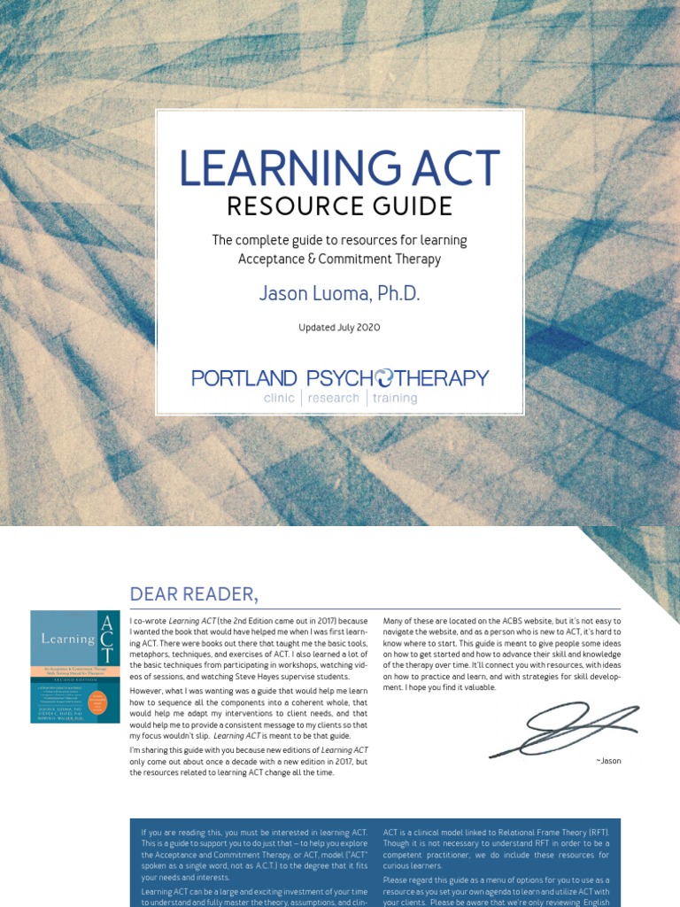 TfZG0xOISK6gEYBLWXrC Learningact Resource Guide | PDF | Psychotherapy ...