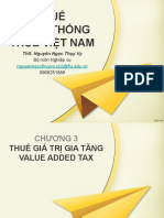 Thuế Và Hệ Thống Thuế Việt Nam - Chap 3 - VAT