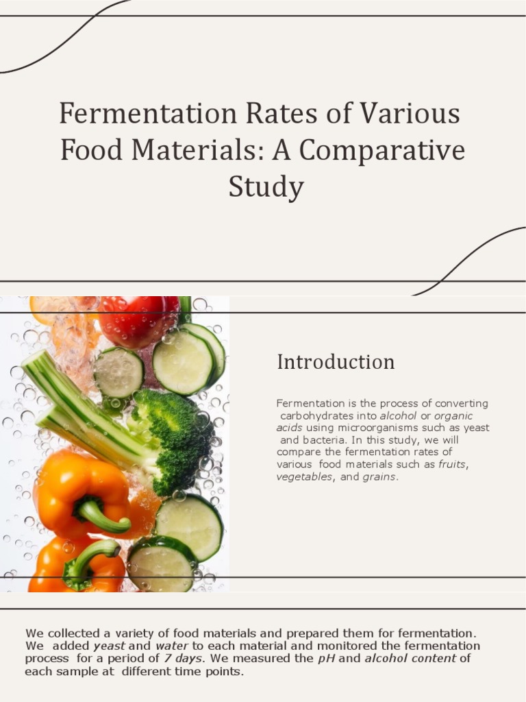 Wepik Fermentation Rates of Various Food Materials A Comparative Study ...