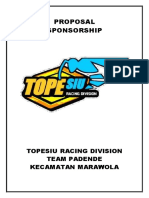 Proposal Sponsorship Topesiu Racing Division