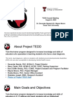 TTU Project TEDD Presentation For TCDD August 4