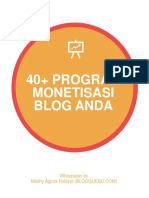 40 Program Monetisasi Untuk Blog Anda