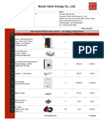 5kw Hybrid Off Grid Solar System-Lithium Battery Price Rosen Solar