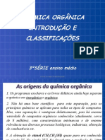 Química Orgânica Introdução e Classificação