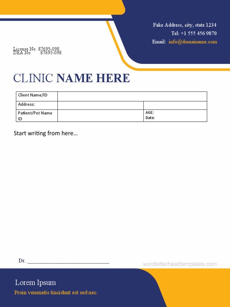 Veterinary Prescription Pad Template | PDF | Business | Law