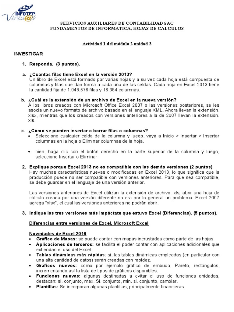 Actividad 1 Del Módulo 2 Unidad 3 Pdf