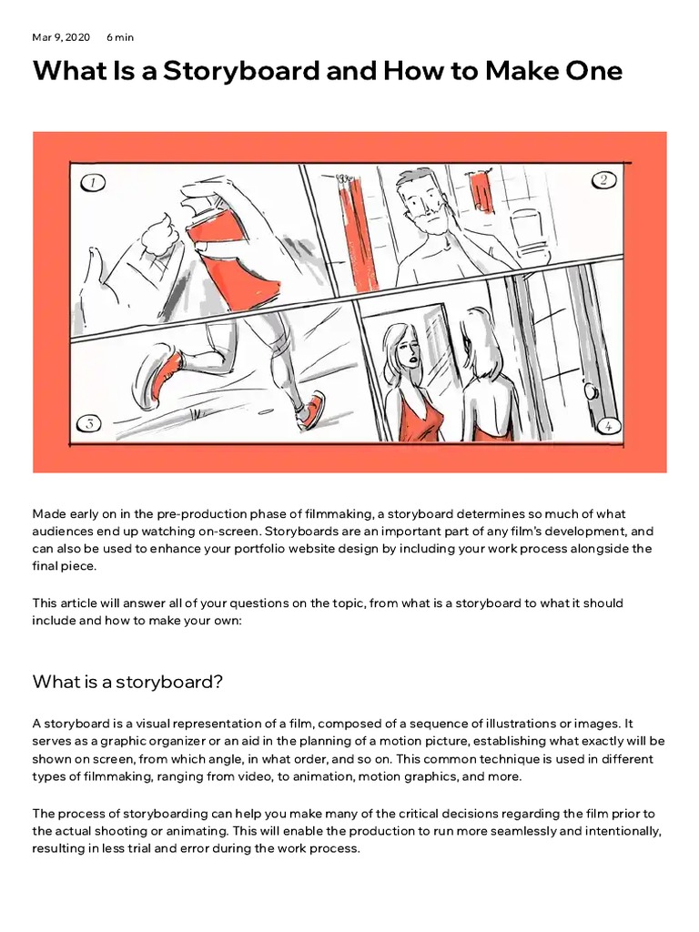 What Is A Storyboard and How To Make One | PDF