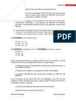 Lista Revisão Final 9o Ano