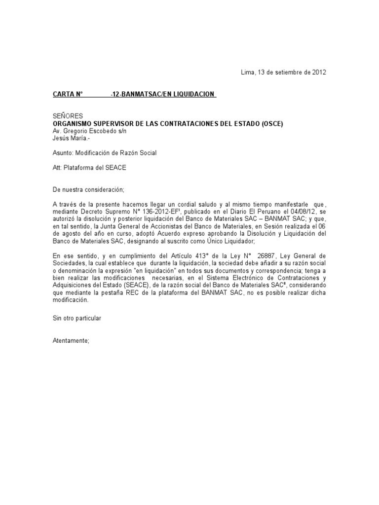 Cambio de Razon Social | PDF | Derecho
