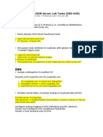 Window 2008 Server Lab Tasks