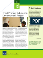 Bangladesh Third Primary Education Development Project Brief