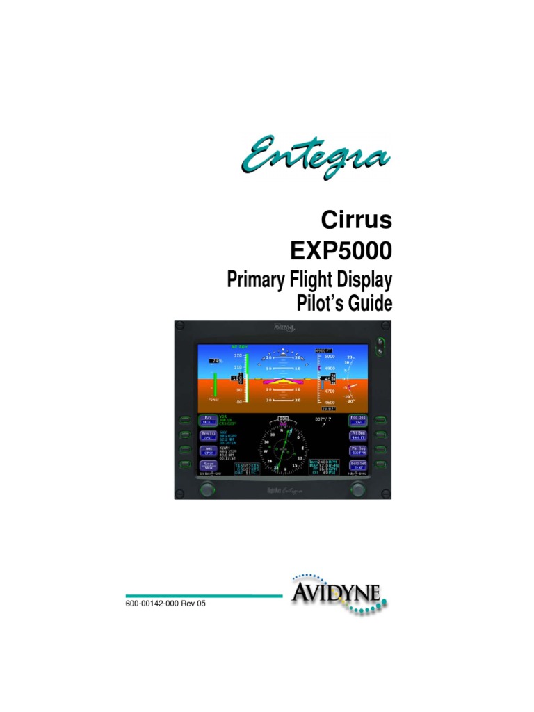 Avidyne PFD Pilot Guide | PDF | Aviation | Aircraft