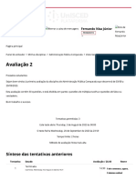 APC - Avaliação 2 - Administracao Publica Comparada