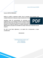 Carta de Renuncia