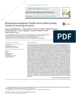 Behavioural Mechanisms of Intake Rate by Heifers Grazing Swards of Contrasting Structures