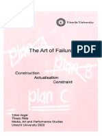 The Art of Failure, Masterthesis Media, Art and Performance Studies. Tjitze Vogel, 7624123 (31-7-2020)