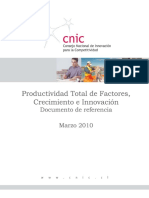 Productividad Total de Factores Crecimiento e Innovacion