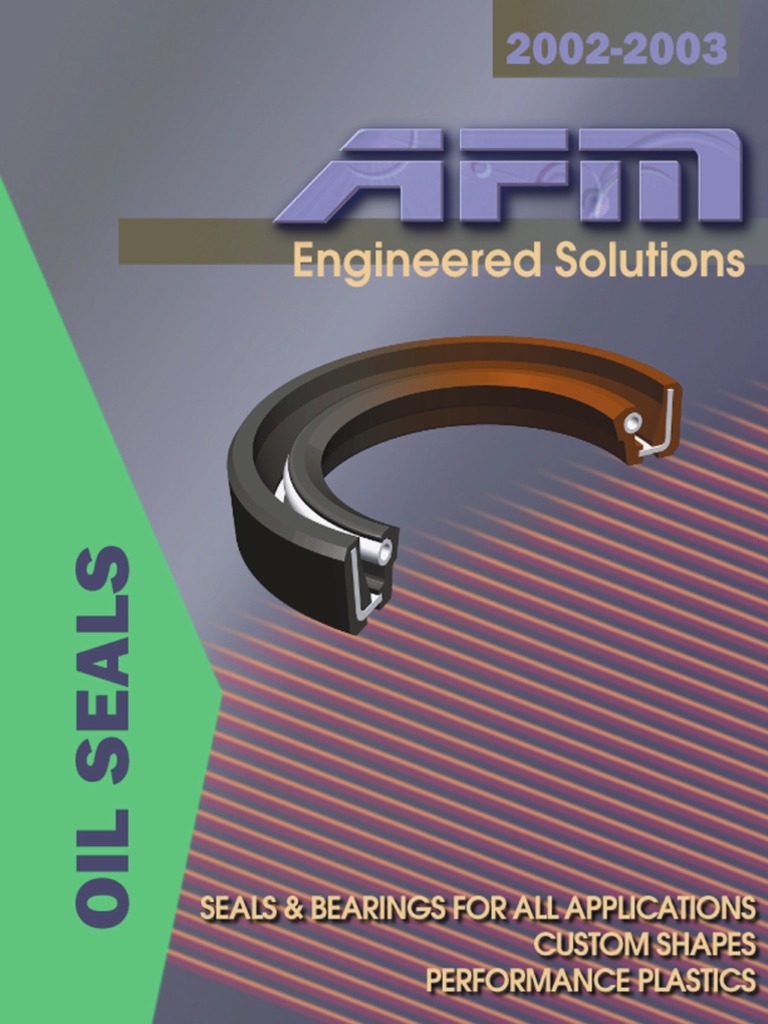 AFM Oil Seals PDF Friction Wear