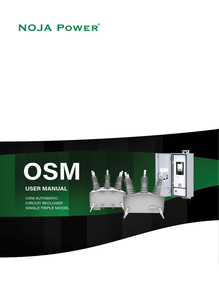 NOJA-5010-19 OSM15, 27 and 38 Single Triple With RC10 Controller User ...