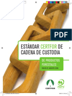 Estándar Certfor de Cadena de Custodia